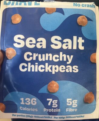 Roasted chickpeas sea salt front packaging