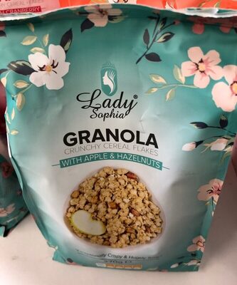 Granola Apple Hazelnuts imp front packaging