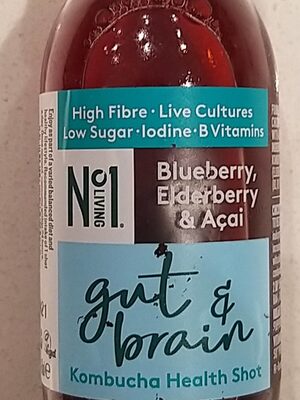 Gut & Brain Kombucha health shot front packaging
