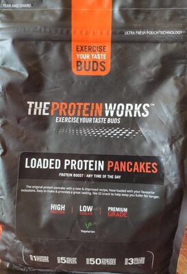 Loaded Protein Pancakes | Banana Choc Chip front packaging
