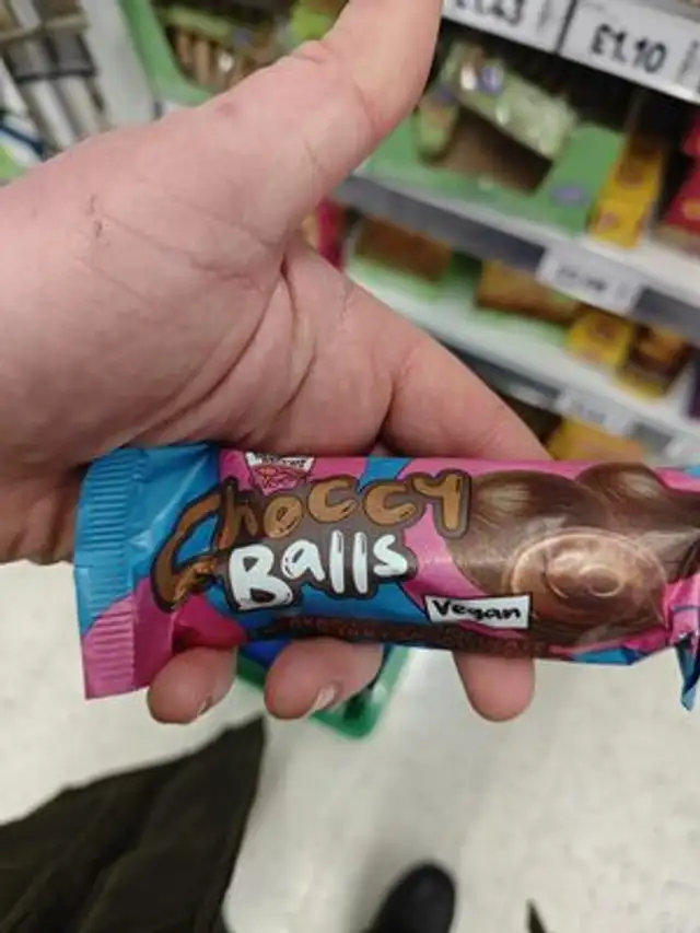 Choccy Balls Vegan front packaging