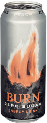 Burn Peach Zero 0,5l front packaging
