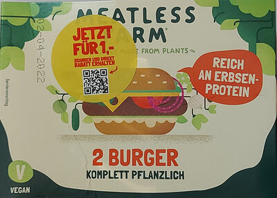 Pflanzliche Burger auf Basis von Erbsenprotein