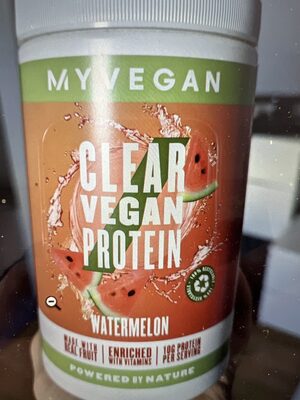 Clear Vegan Protein Watermelon front packaging