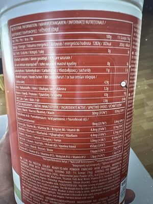 Clear Vegan Protein Watermelon nutrition facts table