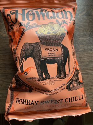 Howdah Bombay Sweet Chilli Ancient Grain Chips 130 g