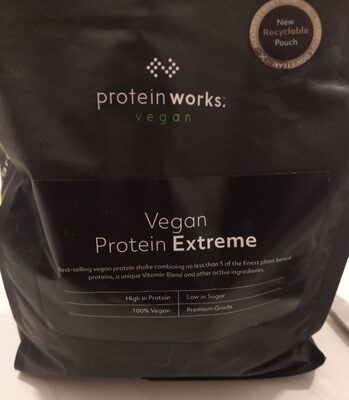 Vegan protein front packaging