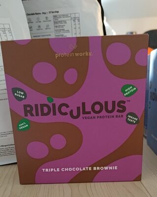 Ridiculous Vegan Protein Bar - Triple Chocolate Brownie