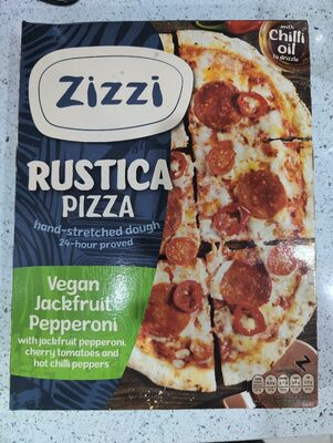 Rustica pizza vegan jackfruit pepperoni