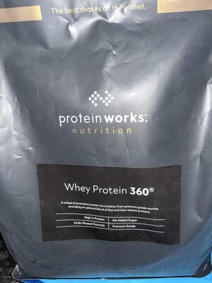 Whey Protein 360 front packaging
