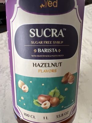 Sugar free syrup front packaging