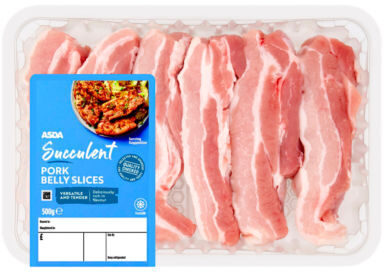 Succulent Pork Belly Slices