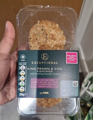 King Prawn & Cod Fishcakes with Melting Masala Centre