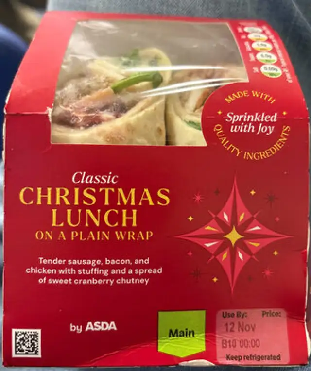 Christmas Lunch Wrap front packaging