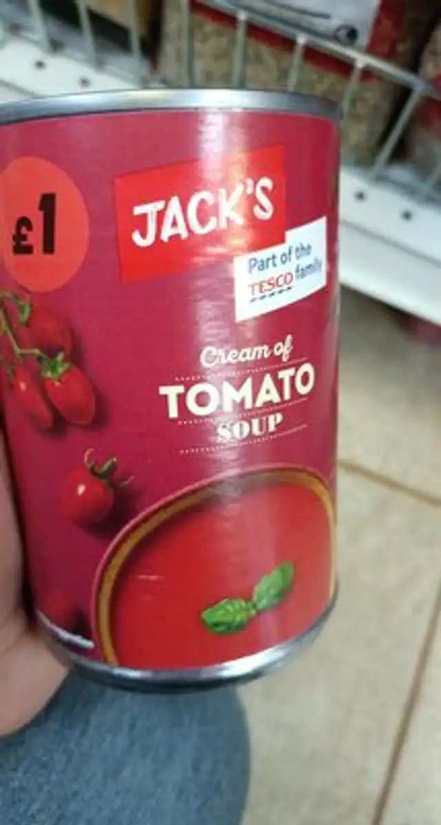 Tomato soup front packaging