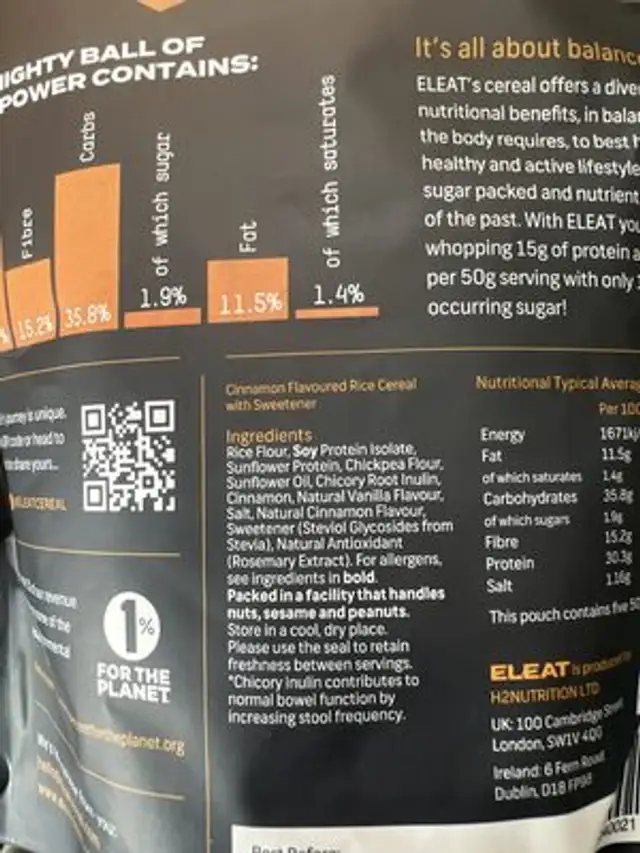 Unknown ingredients label