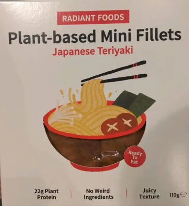 Plant-based Mini Fillets Japanese Teriyaki front packaging