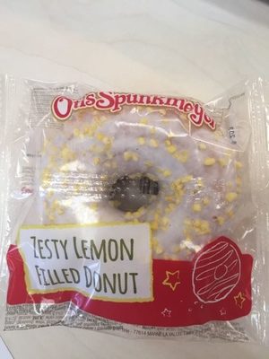Zesty lemon filled donut
