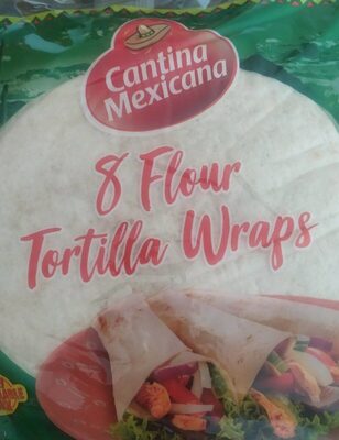 8 Flour Tortilla Wraps