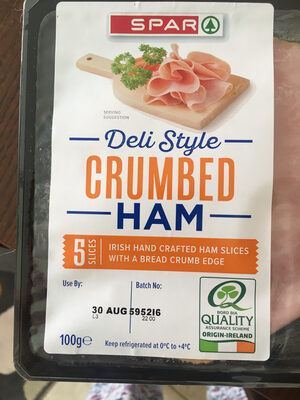 Deli Style Crumbed Ham front packaging