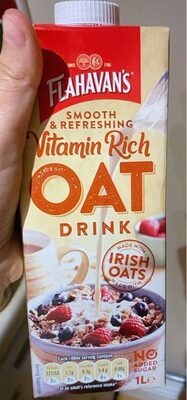 Flahavan’s Vitamin Rich Oat Drink front packaging