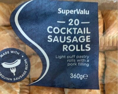 Puff pastry rolls with a pork filling