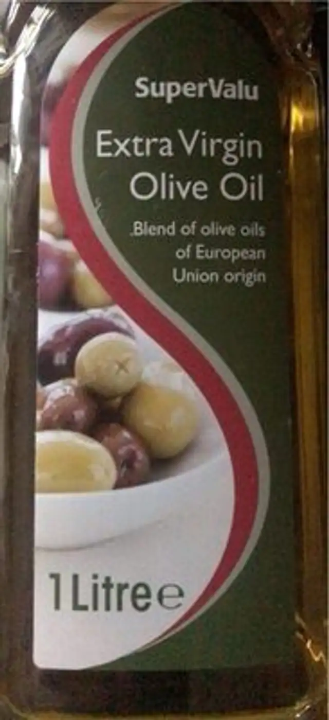 Extra virgin olive oil front packaging