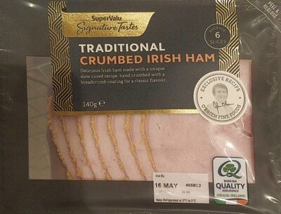 Traditional crumbed ham