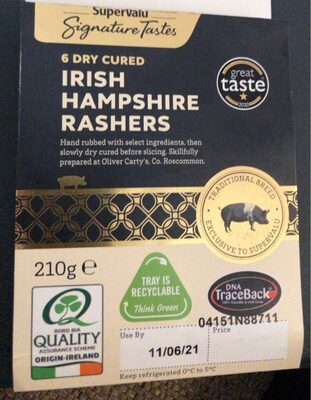Irish hampshire rashers
