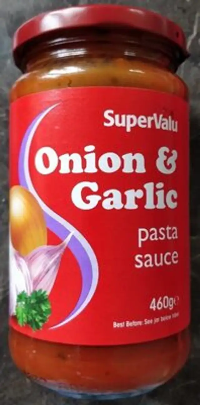 Onion and Garlic Pasta Sauce front packaging
