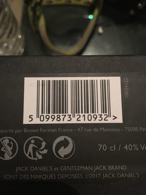  Jack Daniel's Tennessee Whiskey Gentleman Jack