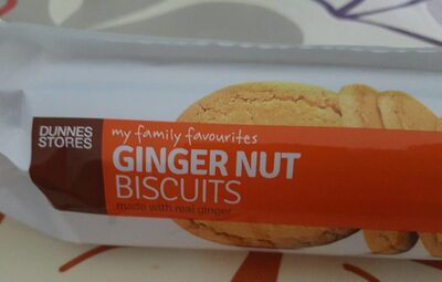 Ginger nut biscuits front packaging