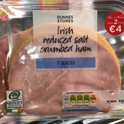 Irish Reduced Salt Crumbed Ham