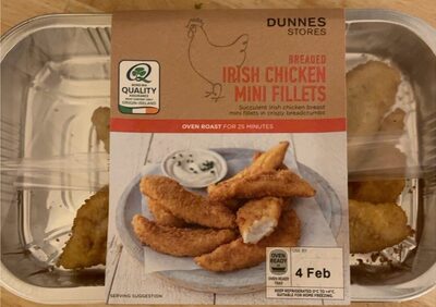 Breaded Irish chicken mini fillets
