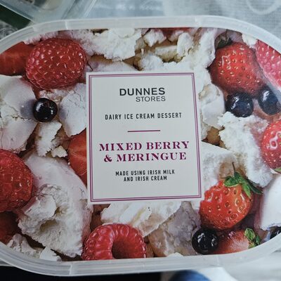 Mixed Berry & Meringue Ice Cream