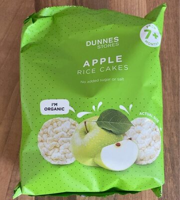 Apple rice cakes from 7+ months