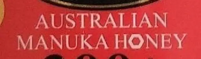 Australian manuka honey ingredients label