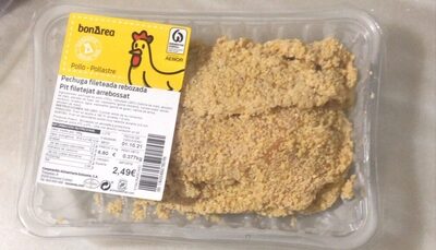 Pechuga fileteada rebozada