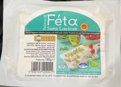 Feta sans lactose