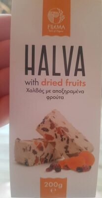 Halva with dried fruits