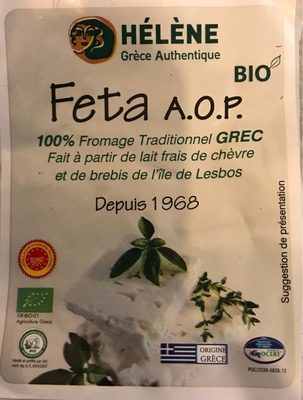 Feta. A.O.P front packaging