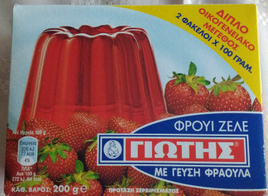 Jotis jelly crystals with strawberry flavour