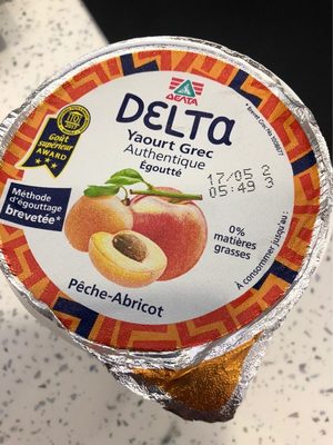 Yaourt Grec pêche-abricot 0%