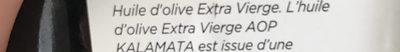 Huile d'Olive Grecque Etra Vierge ingredients label