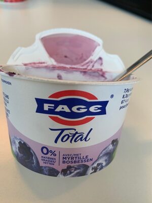 Yaourt Grec FAGE Total 0% myrtilles