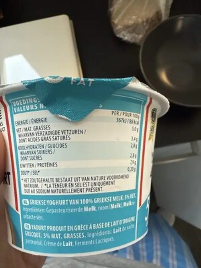 DODONI AUTHENTIC GREEK YOGHURT nutrition facts table