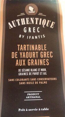 Tartinable de yaourt grec aux graines
