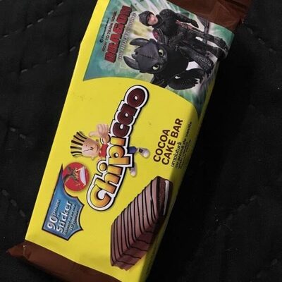 Chipicao COCOA CAKE BAR front packaging
