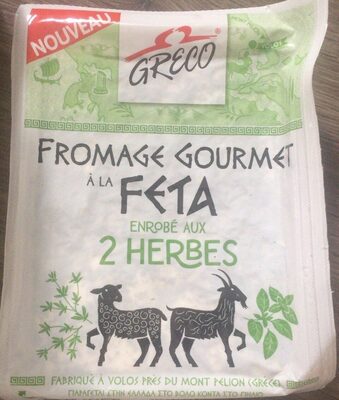 Fromage gourmet à la feta enrobé aux 2 herbes