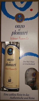 Ouzo of Plomari Set mit Glas